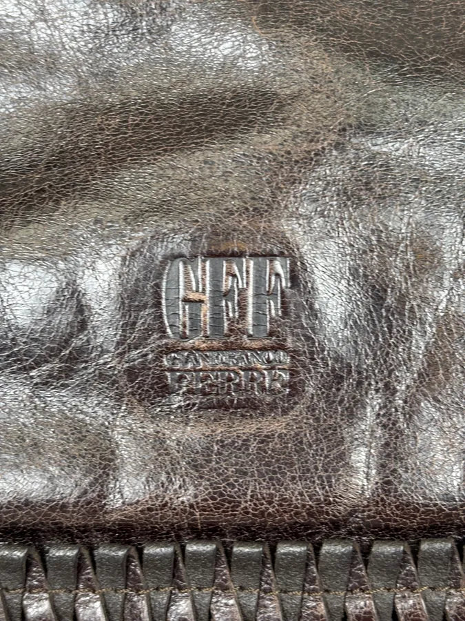Gianfranco Ferré Brown Leather Scalloped Shoulder Bag yeihjbc 11