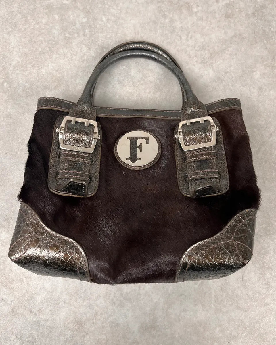 Gianfranco Ferré Brown Pony Hair Handle Bag RJePkZc 0