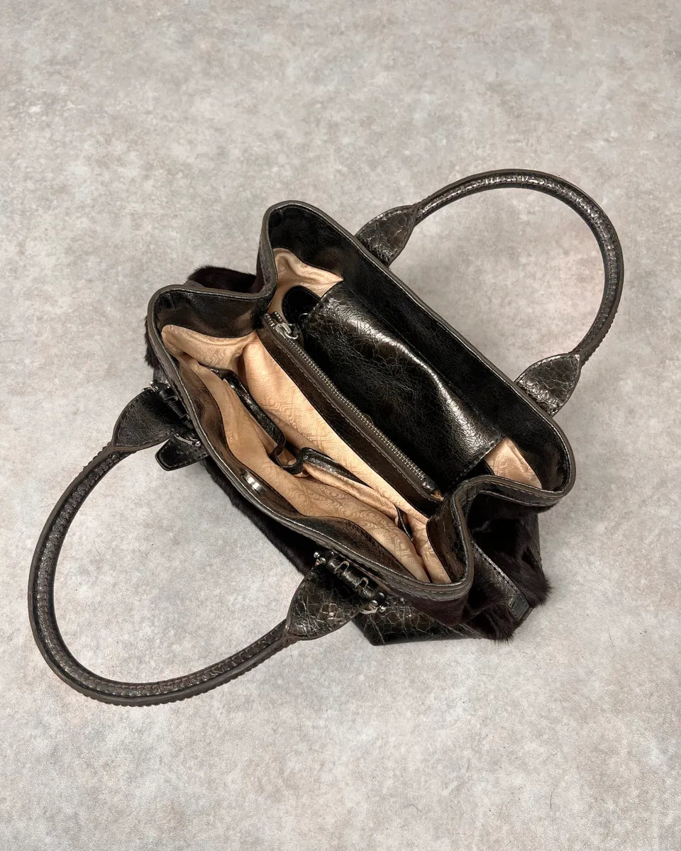 Gianfranco Ferré Brown Pony Hair Handle Bag RJePkZc 5