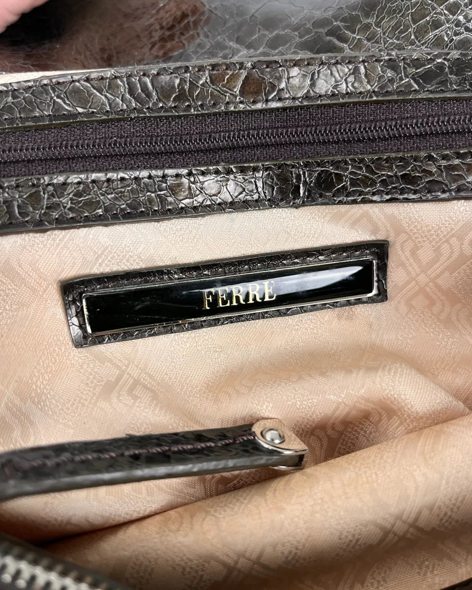 Gianfranco Ferré Brown Pony Hair Handle Bag RJePkZc 6