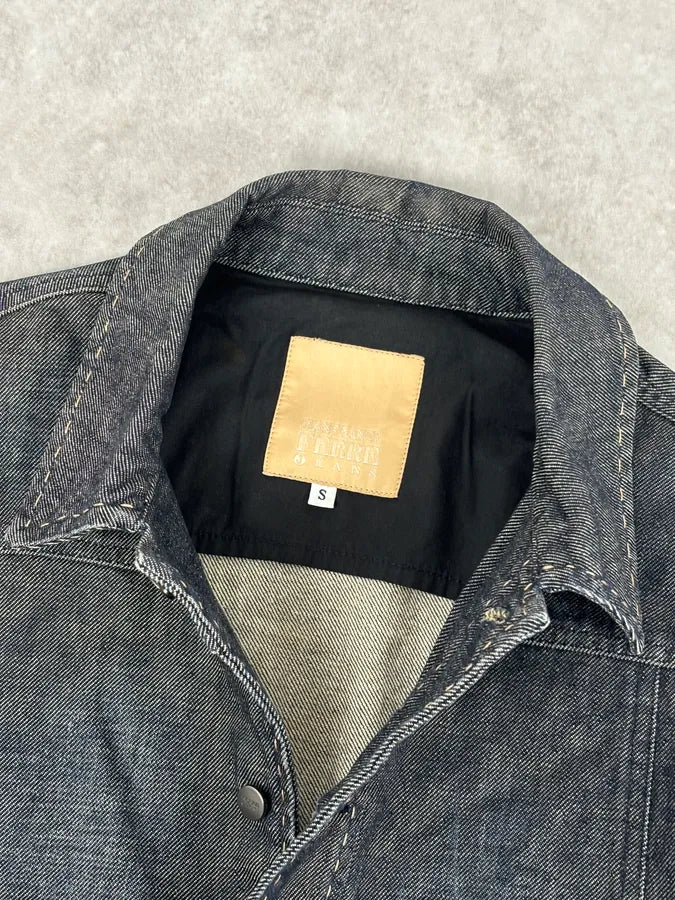 2000s Gianfranco Ferré Dark Blue Denim Jacket  HLEjtJR 7