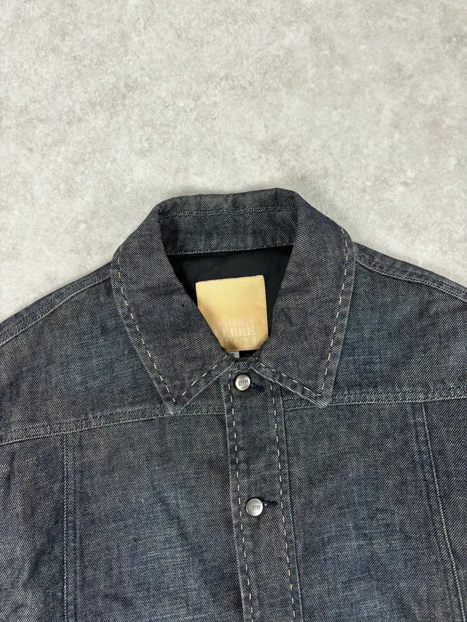 2000s Gianfranco Ferré Dark Blue Denim Jacket  HLEjtJR 4
