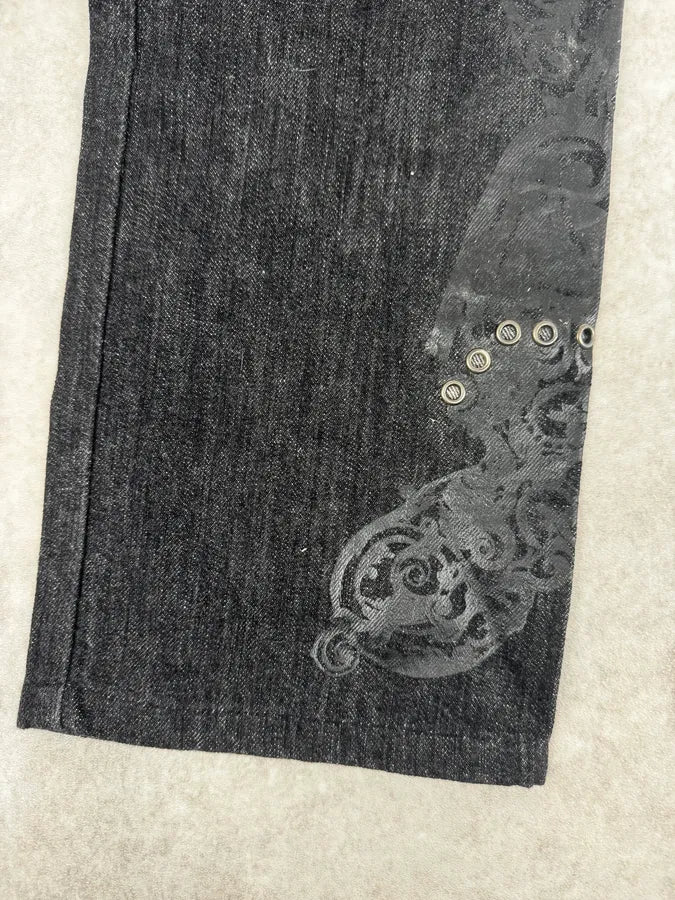 Gianfranco Ferré Dark Printed Denim Jeans FuhqpyU 7