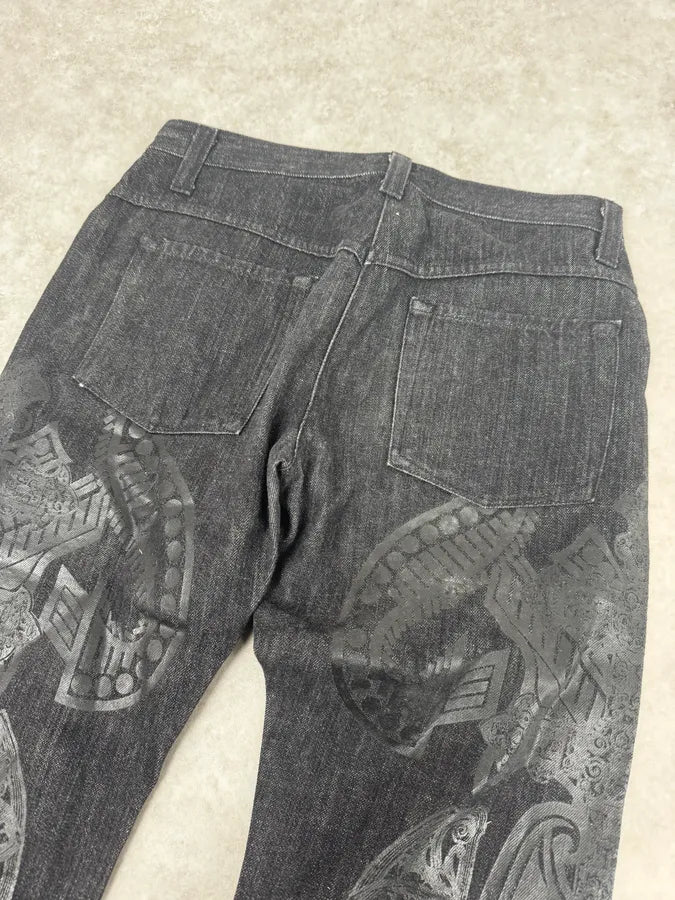 Gianfranco Ferré Dark Printed Denim Jeans FuhqpyU 6