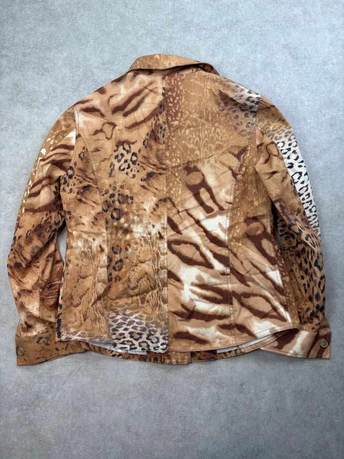 2000s Gianfranco Ferré Leopard Animal Overshirt  XDSTsPj 4