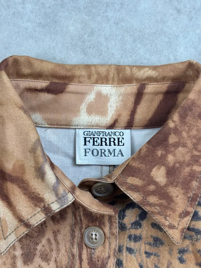 2000s Gianfranco Ferré Leopard Animal Overshirt  XDSTsPj 7