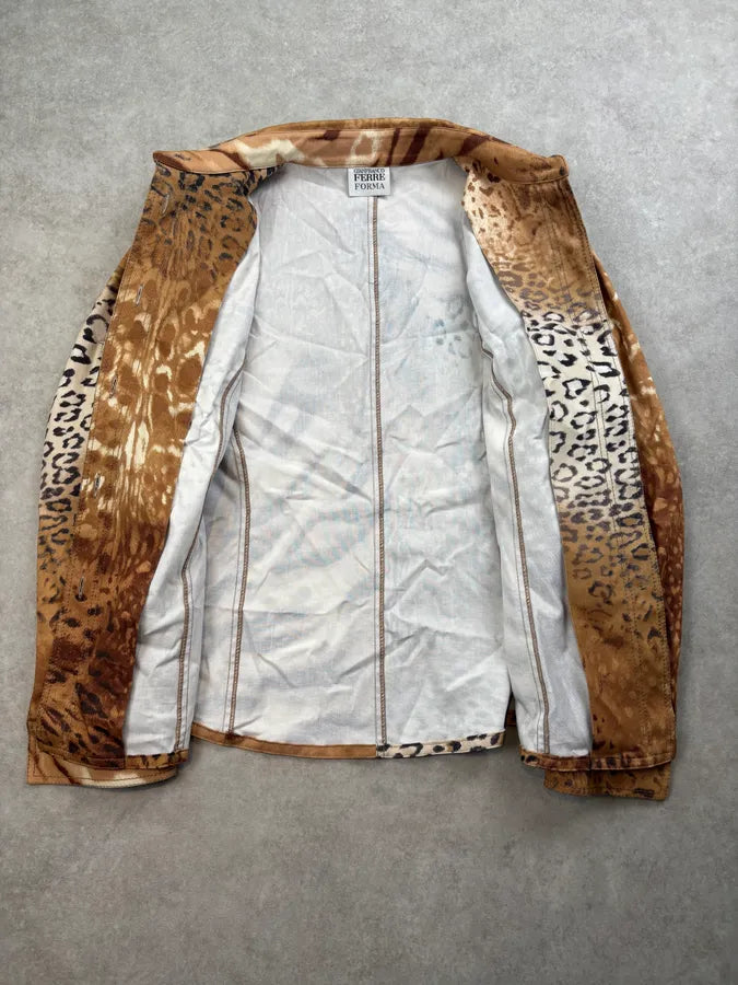 2000s Gianfranco Ferré Leopard Animal Overshirt  XDSTsPj 6