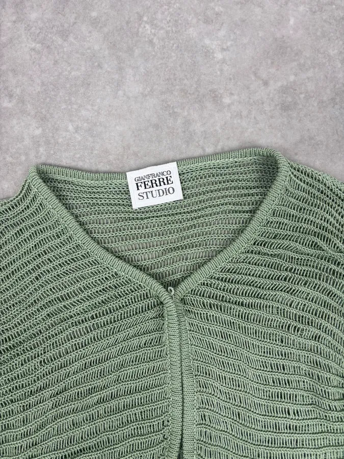 Gianfranco Ferré Light Green Cardigan AGihvqp 3