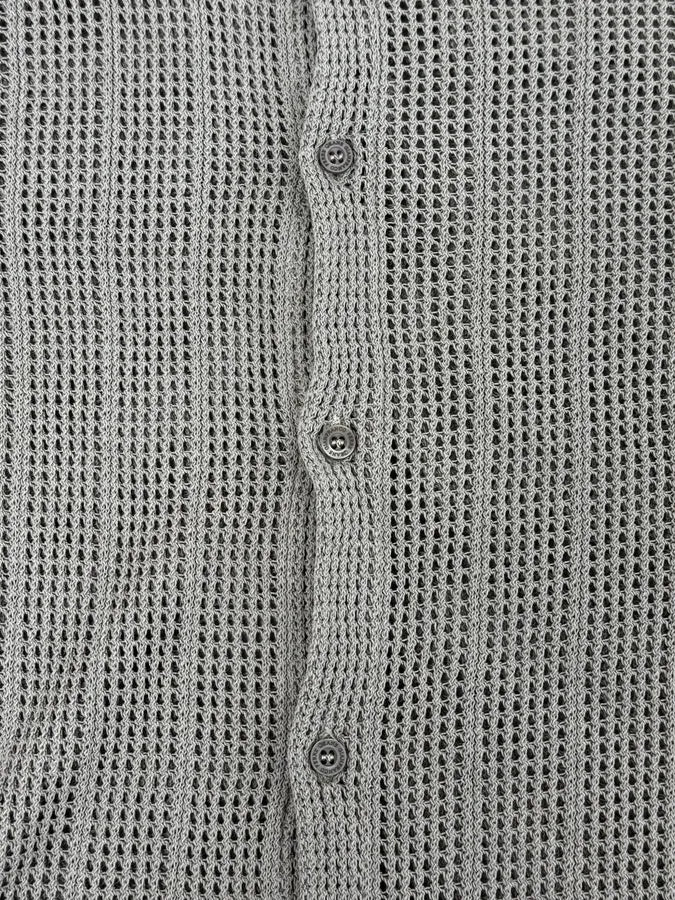 2000s Gianfranco Ferré Perfored Cozy Beige Cardigan Sweater CncrcSZ 6
