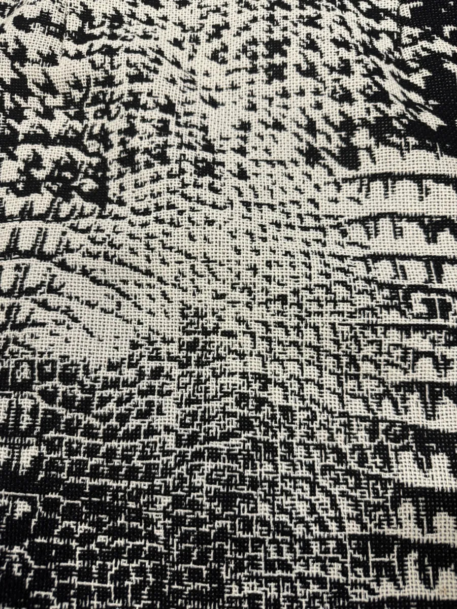 Gianfranco Ferré Rock Crocodile Effect Black & White Skirt bVgifsp 5