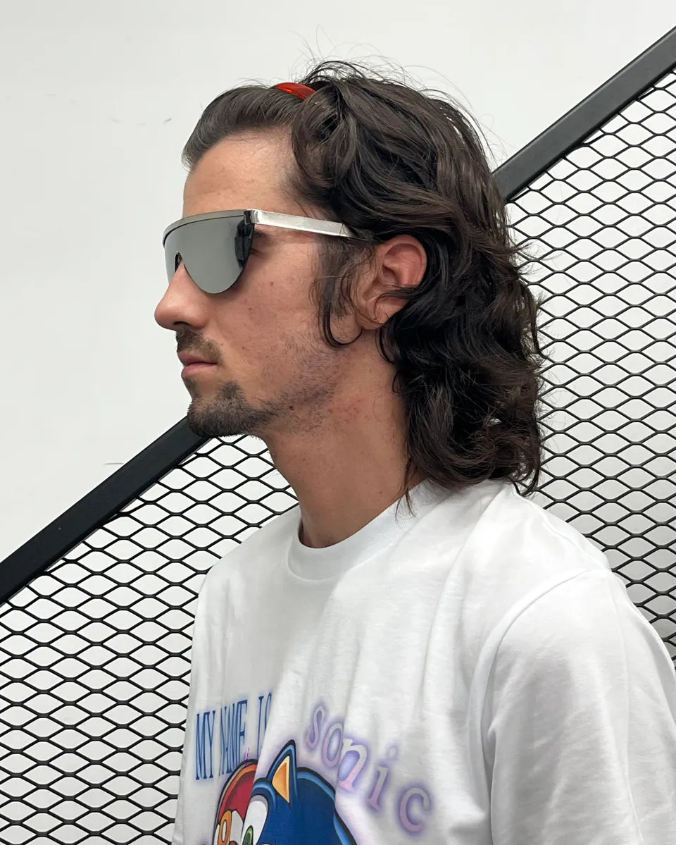 Gianfranco Ferré Silver Metal Shield Sunglasses MHtSnBZ 2