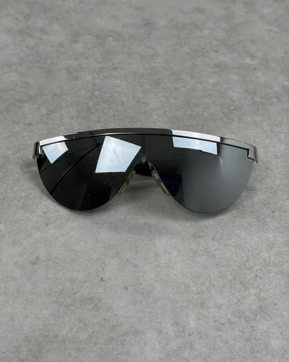 Gianfranco Ferré Silver Metal Shield Sunglasses MHtSnBZ 3