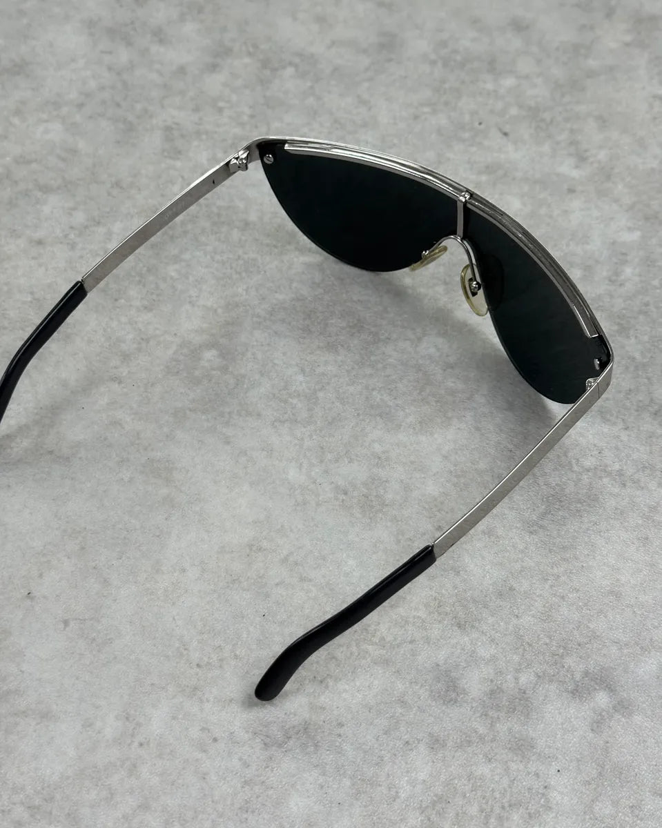 Gianfranco Ferré Silver Metal Shield Sunglasses MHtSnBZ 7