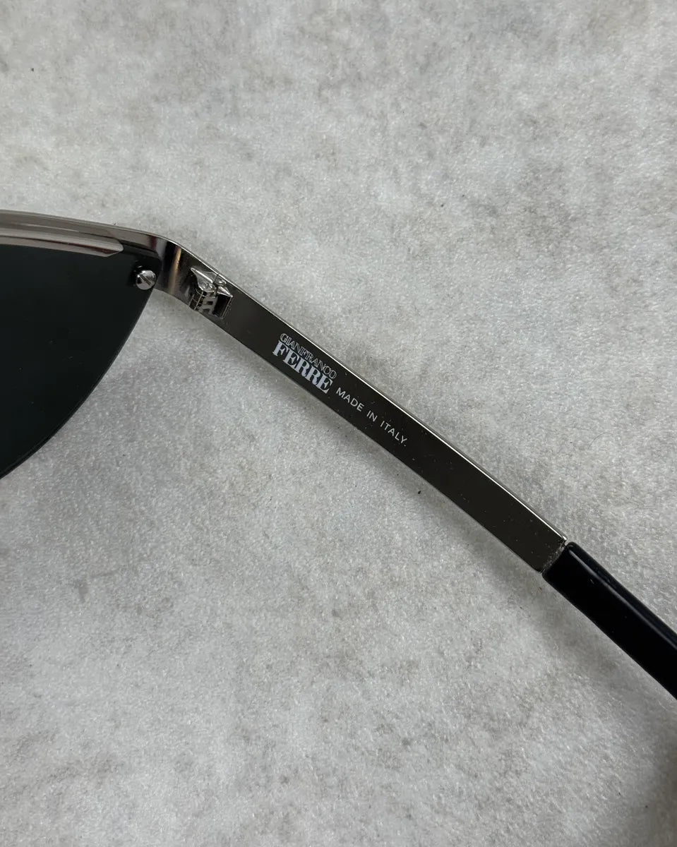 Gianfranco Ferré Silver Metal Shield Sunglasses MHtSnBZ 8