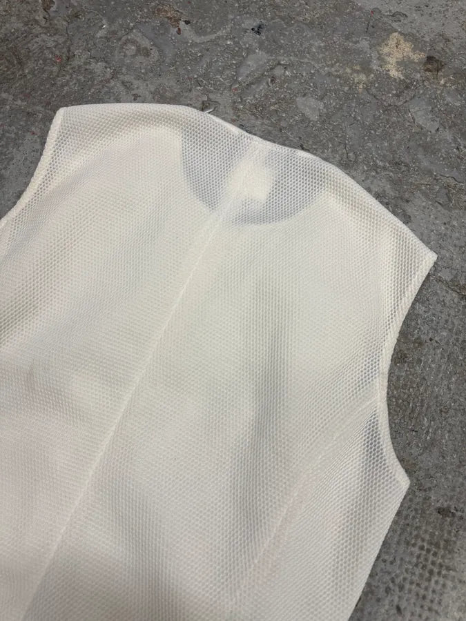 Gianfranco Ferré White Tactical Vest (XS/S) vuzxjQv 4