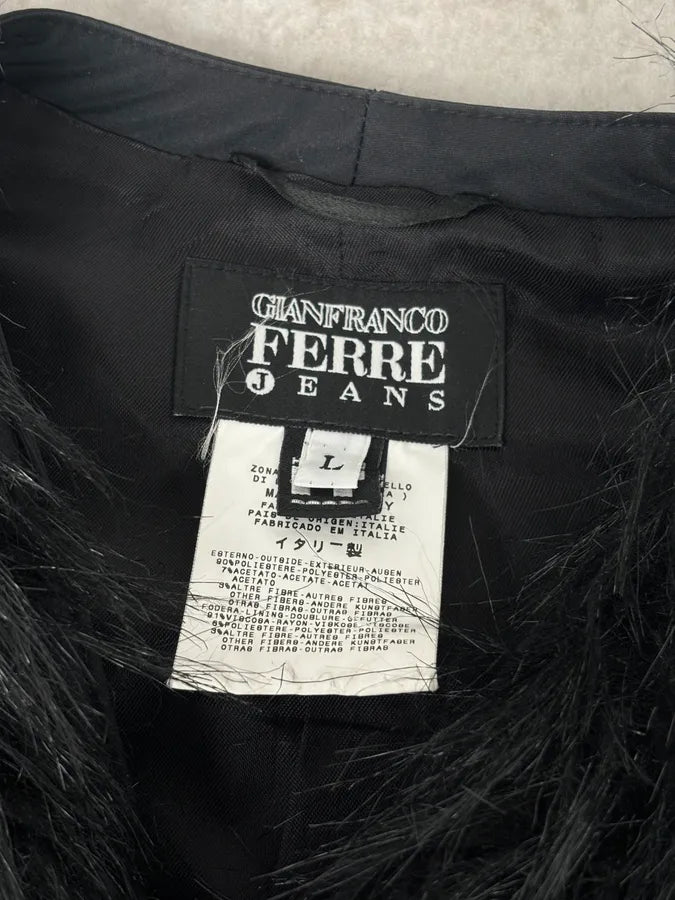 2000s Gianfranco Ferre Black Nylon Detachable Sleeves Jacket cdvCqQb 9