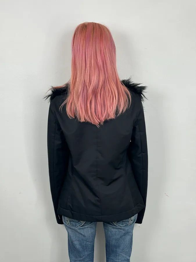 2000s Gianfranco Ferre Black Nylon Detachable Sleeves Jacket cdvCqQb 2
