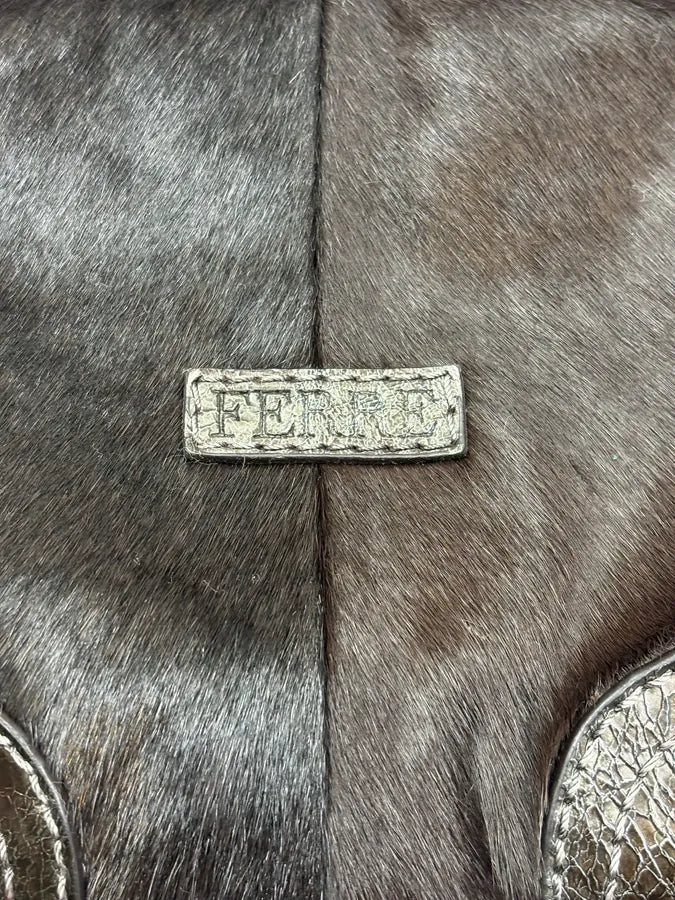 Gianfranco Ferré Black Ponyhair & Leather Shoulder Bag TqyOlud 9