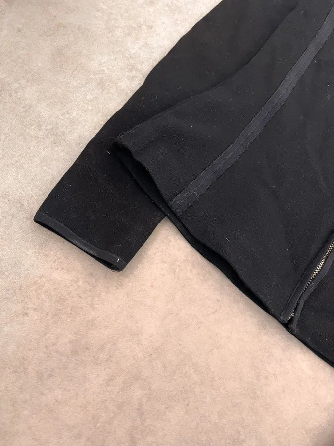 Gianni Versace Black Asymmetrical Perfored Light Jacket UafwMTU 4