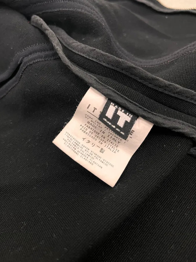 Gianni Versace Black Asymmetrical Perfored Light Jacket UafwMTU 8