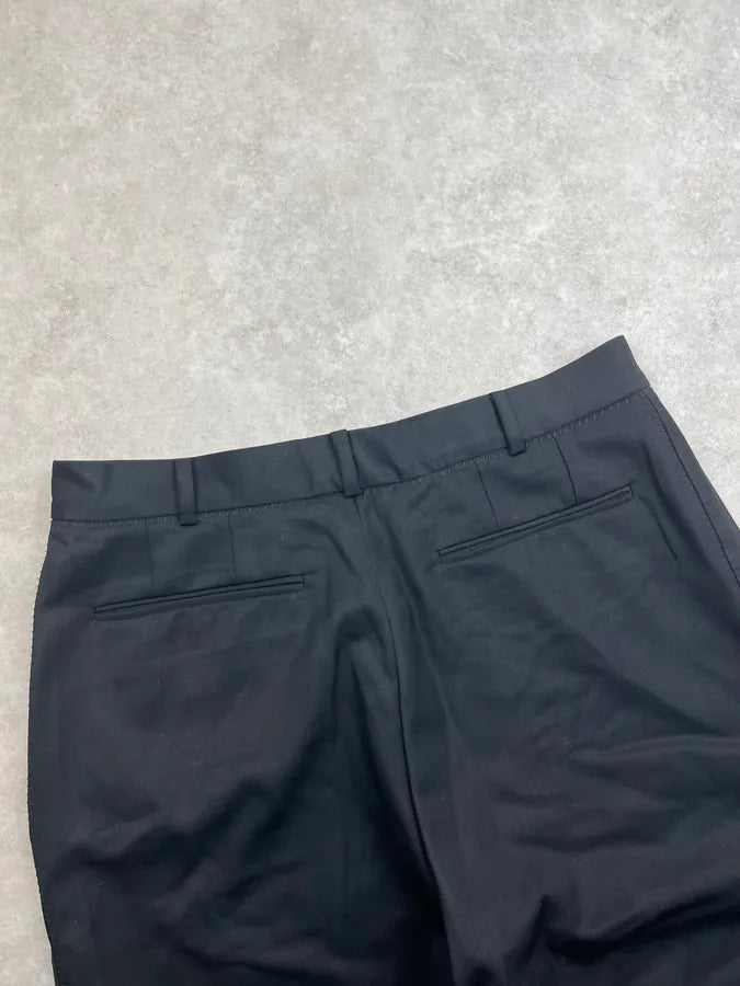 1990s Gianni Versace Black Large Wool Tailored Pants wQlefFv 7