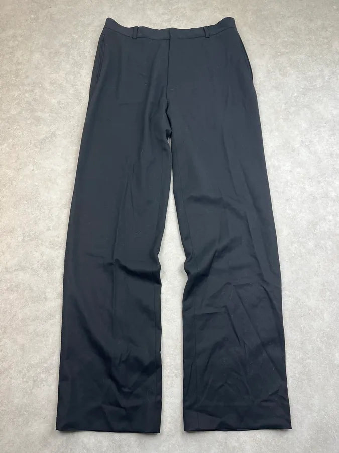 1990s Gianni Versace Black Large Wool Tailored Pants wQlefFv 0