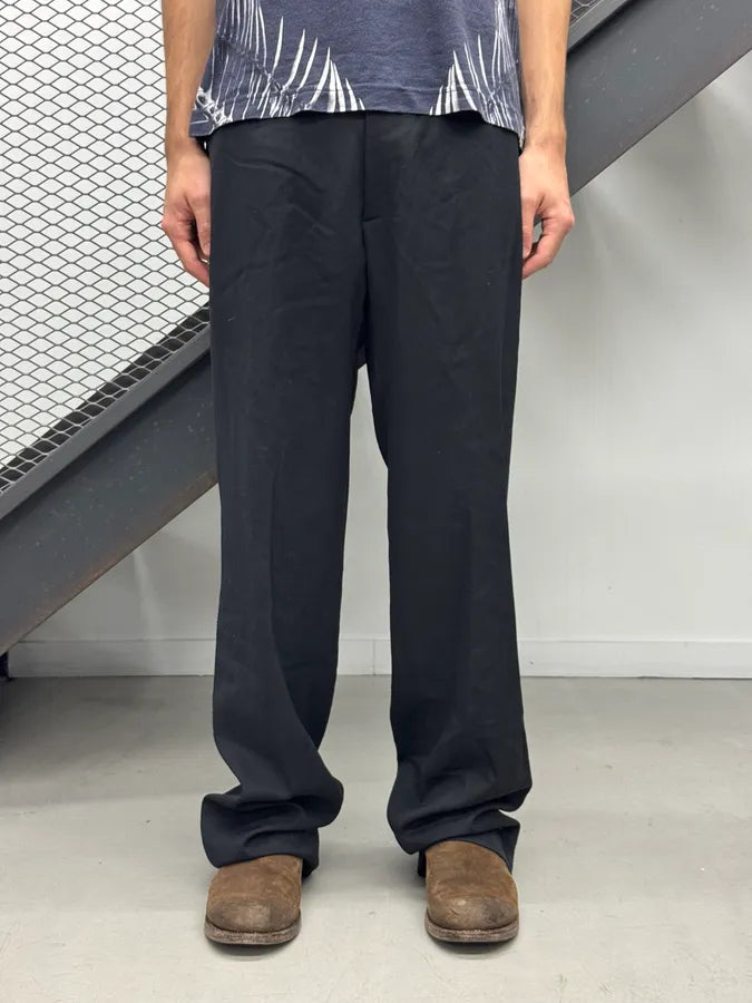 1990s Gianni Versace Black Large Wool Tailored Pants wQlefFv 1