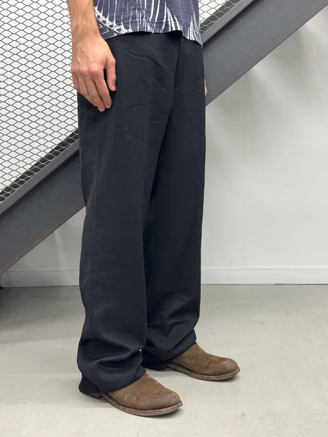 1990s Gianni Versace Black Large Wool Tailored Pants wQlefFv 2