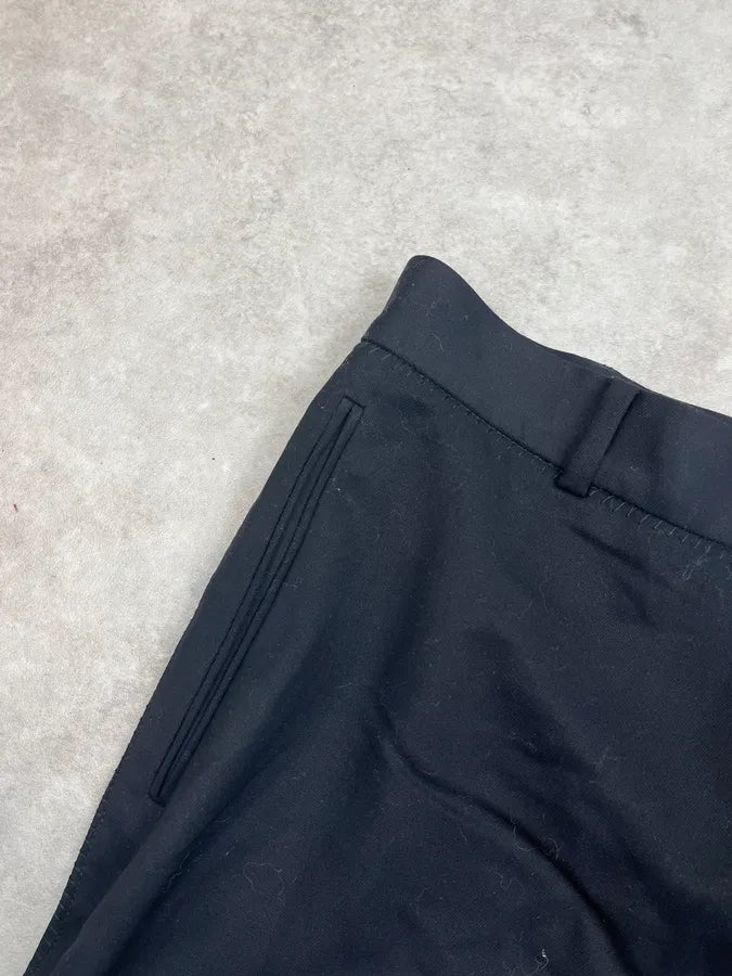 1990s Gianni Versace Black Large Wool Tailored Pants wQlefFv 8