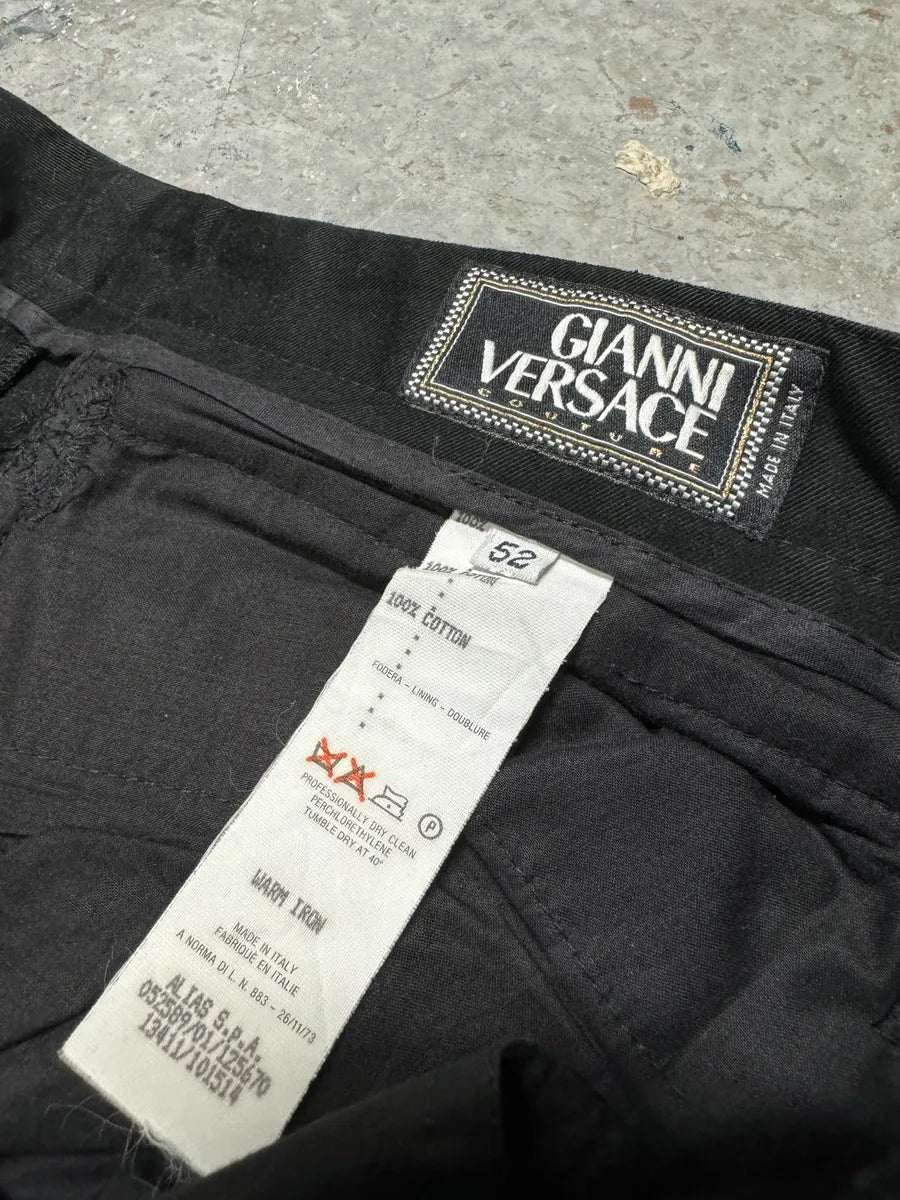 Gianni Versace Black Multi Zips Cargo Pants (L) 3