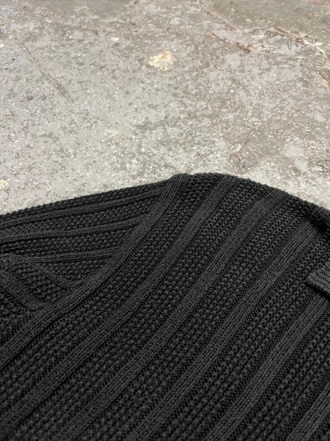 Gianni Versace Black Zip-Up Sweater (M) 3