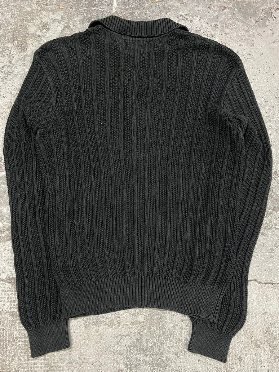 Gianni Versace Black Zip-Up Sweater (M) 5