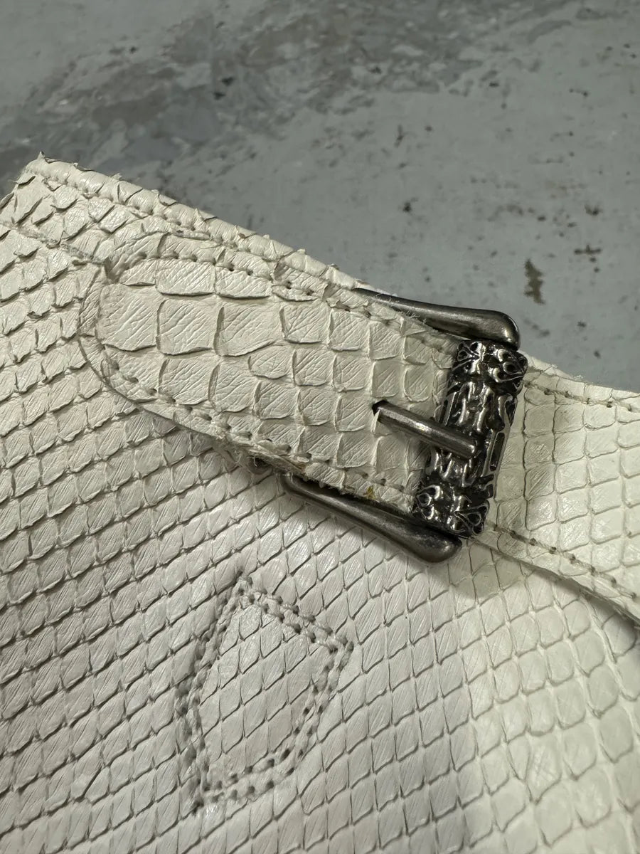 Gianni Versace White Python Embossed Leather Boots gvhAqub 6