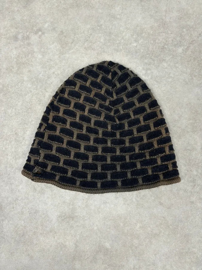 1980s Giorgio Armani Black Contemporary Beanie  yBTeQeH 2