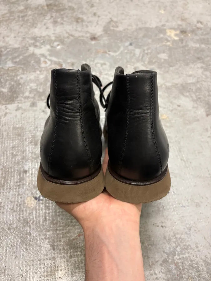 Giorgio Armani Black Leather Pony Hair Boots KCwBApN 5