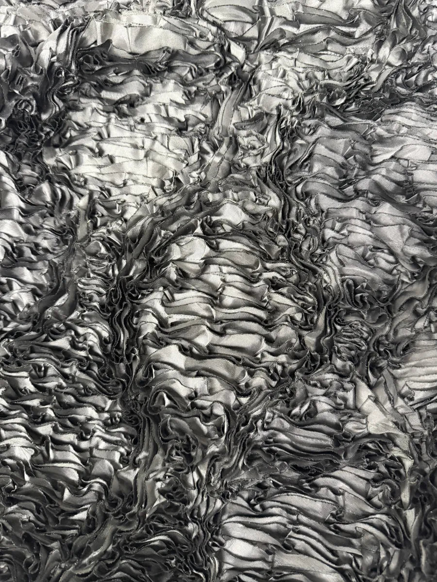 Giorgio Armani Black Relief Plissed Slik Jacket dulkPkZ 3