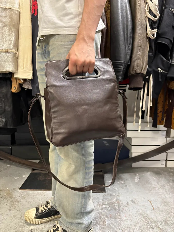 Giorgio Armani Brown Leather Shoulder Bag IoDZIZY 1