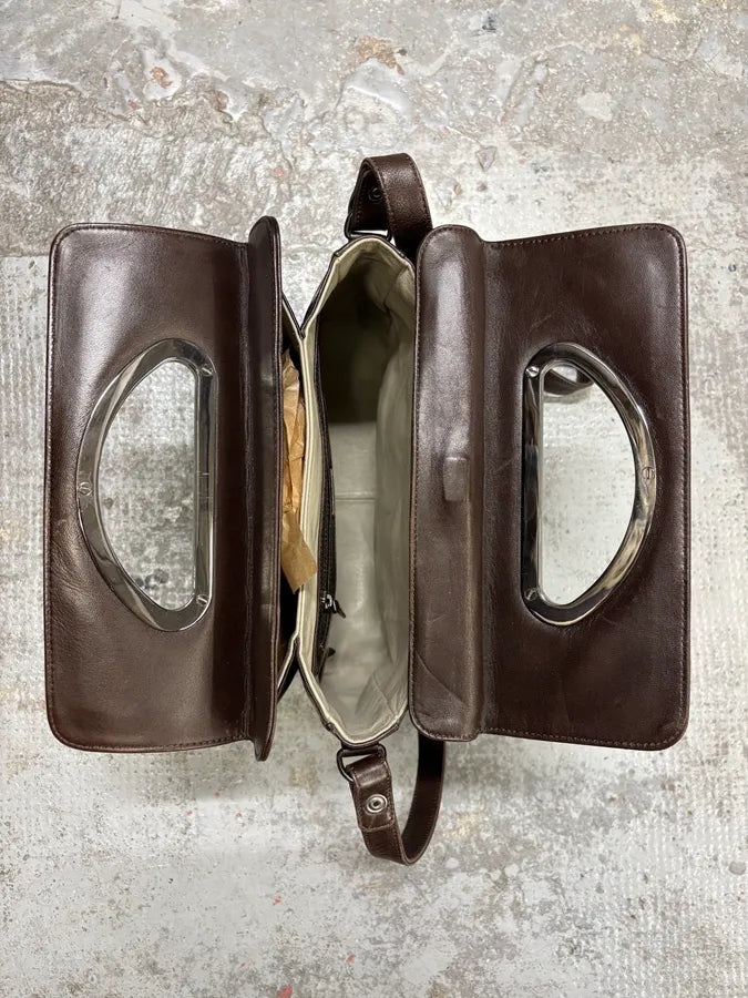 Giorgio Armani Brown Leather Shoulder Bag IoDZIZY 7