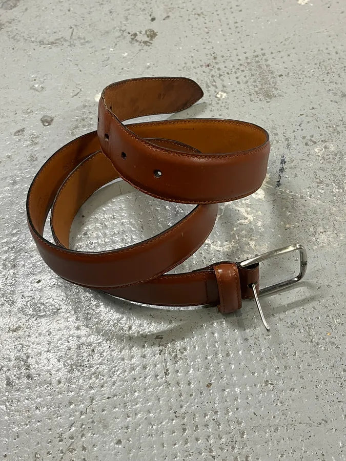 Giorgio Armani Brown Premium Leather Belt hyfIyXs 1