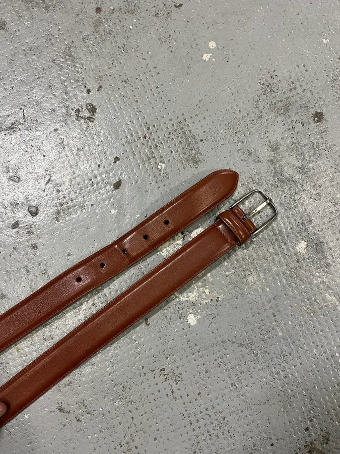 Giorgio Armani Brown Premium Leather Belt hyfIyXs 2