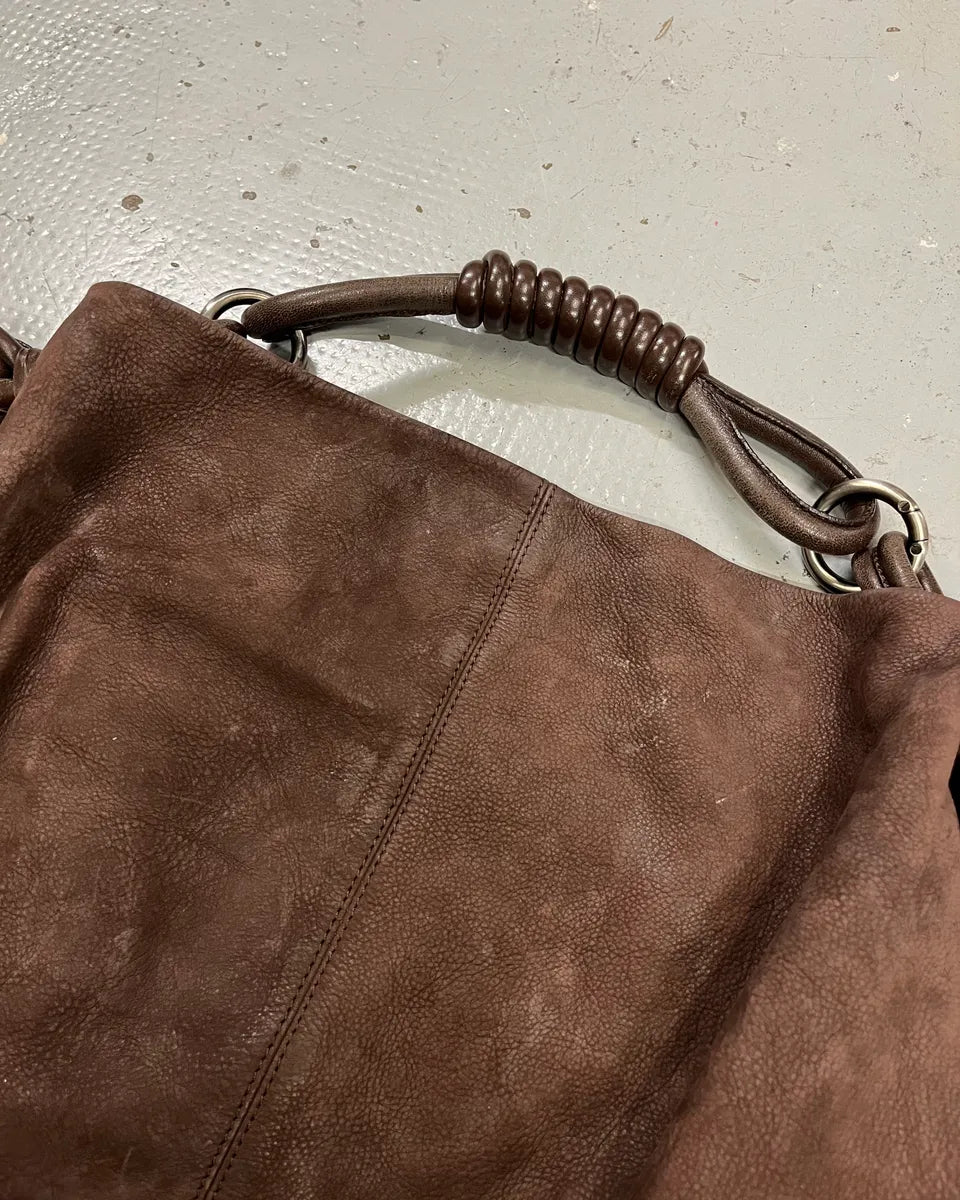 Giorgio Armani Brown Suede Hobo Bag AnCdsBI 4