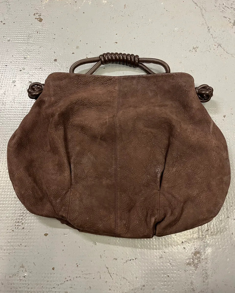 Giorgio Armani Brown Suede Hobo Bag AnCdsBI 8