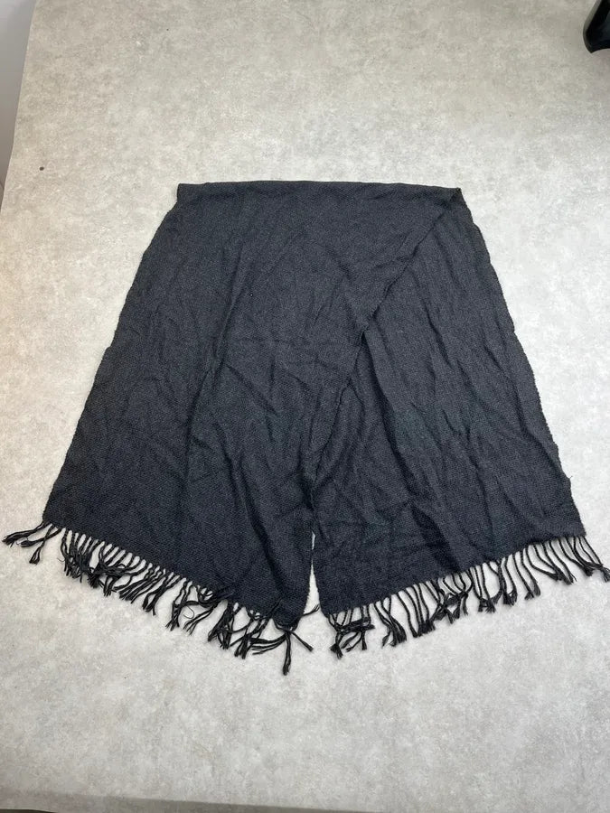 1990s Giorgio Armani Dark Grey Wool Scarf tLBHBdl 5