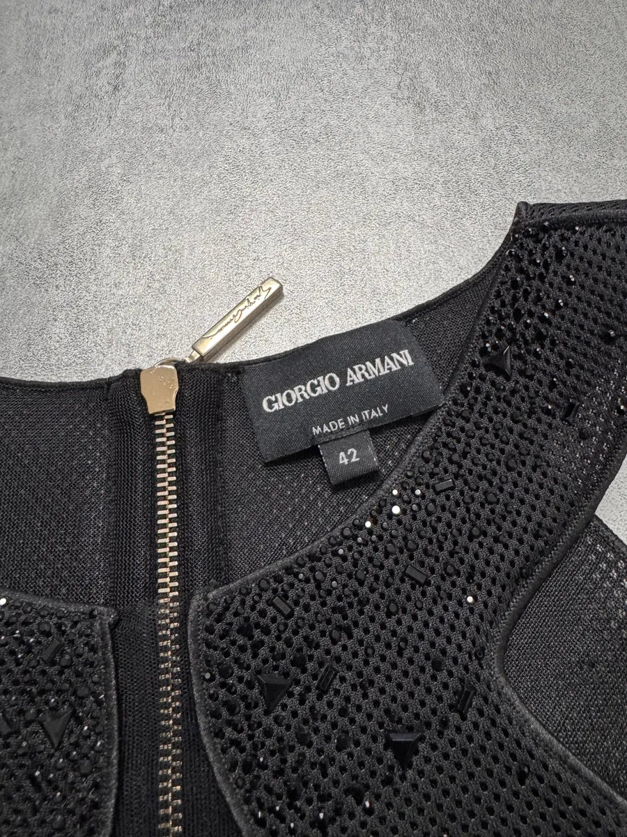 Giorgio Armani Embellished Black Vest FFplwlU 3