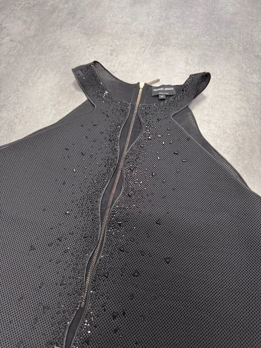 Giorgio Armani Embellished Black Vest FFplwlU 4
