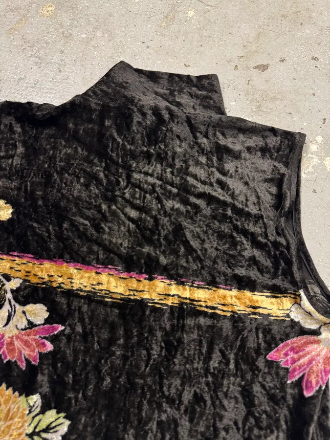 Giorgio Armani Flowers Velvet Tank Top (L) GOYtpBt 5