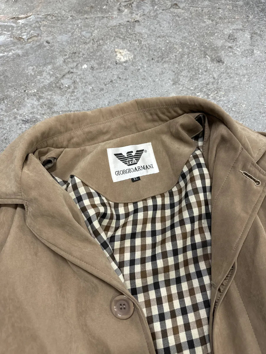 Giorgio Armani Long Beige Alpaga Jacket wHLDgTV 7