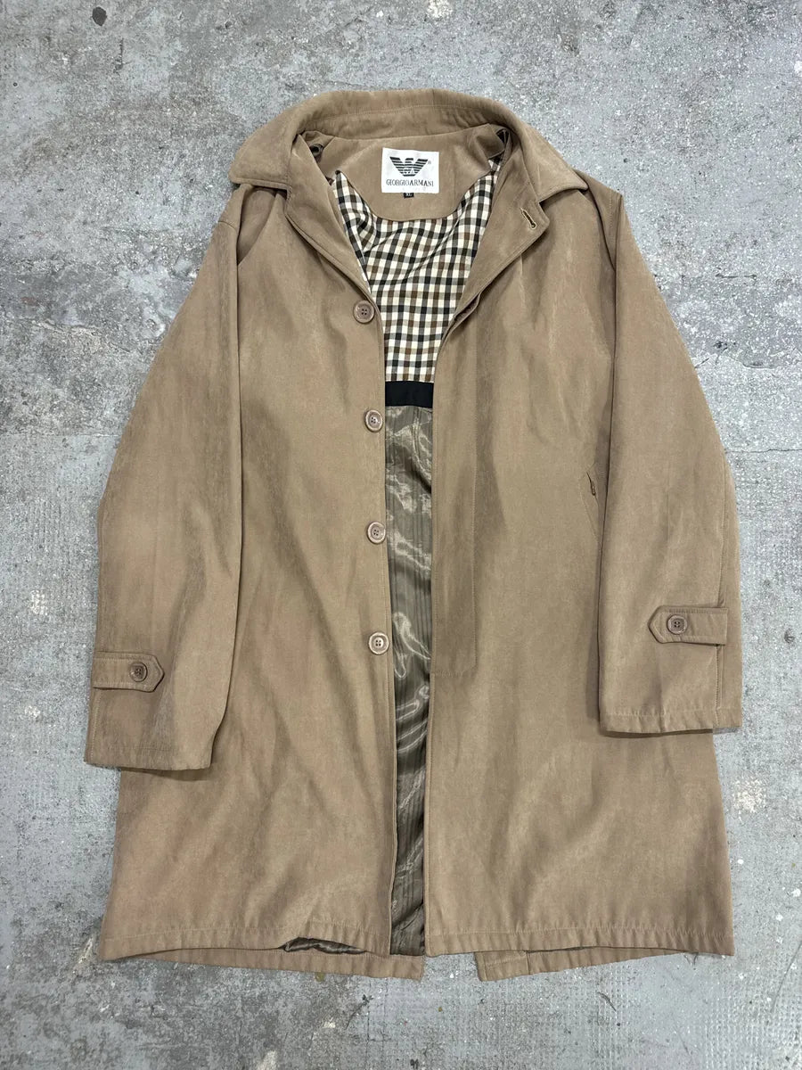 Giorgio Armani Long Beige Alpaga Jacket wHLDgTV 6