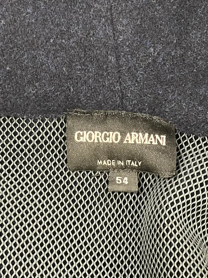 AW2011 Giorgio Armani Navy Wool Asymmetrical Wrap Jacket VaxqFNR 8