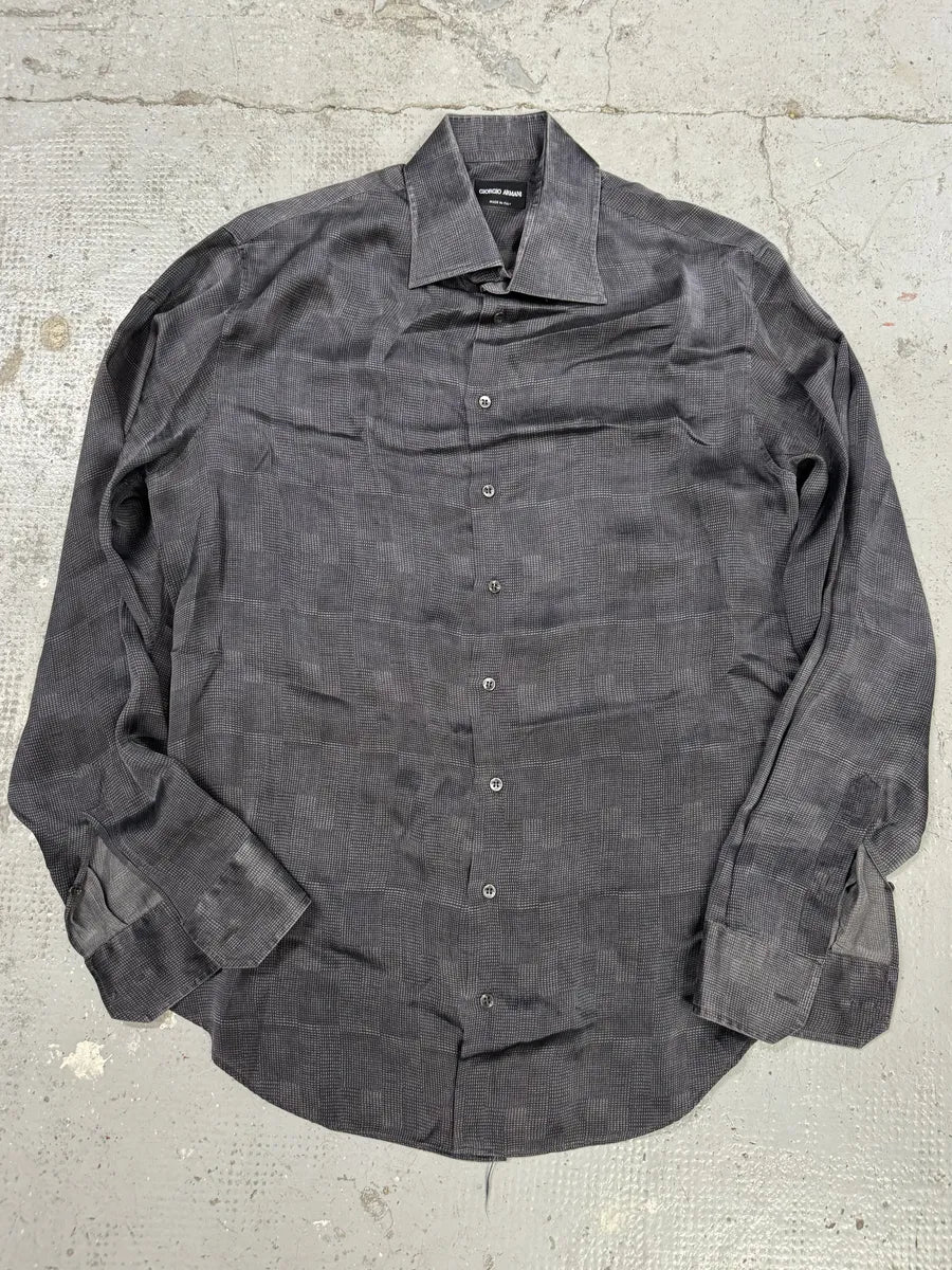 Giorgio Armani Obscure Silk Contemporary Shirt zoxbeHT 0